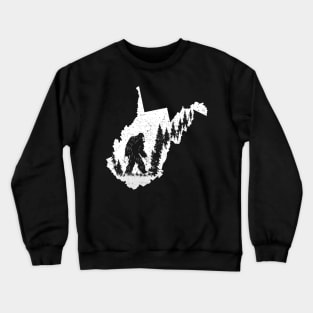 Bigfoot West Virginia State Crewneck Sweatshirt